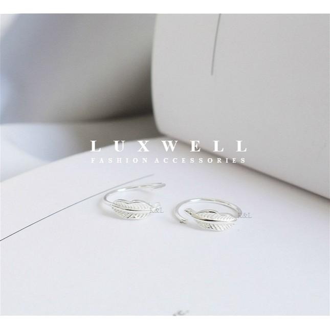 現貨。【S925純銀】全純銀葉子耳環 百搭 簡約 迷你耳環 歐美耳環 耳環飾品 韓國 交換禮物 生日禮物 耳環 送禮-細節圖5
