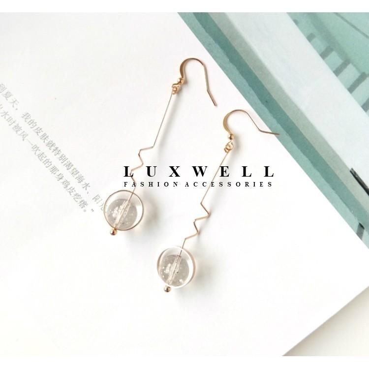 現貨甜甜價。可改夾式 s925銀勾 波浪糖果圓珠耳環 耳針 圓珠 垂墜耳環 夾式耳環 耳夾 耳環 無耳洞 螺旋夾耳環-細節圖4