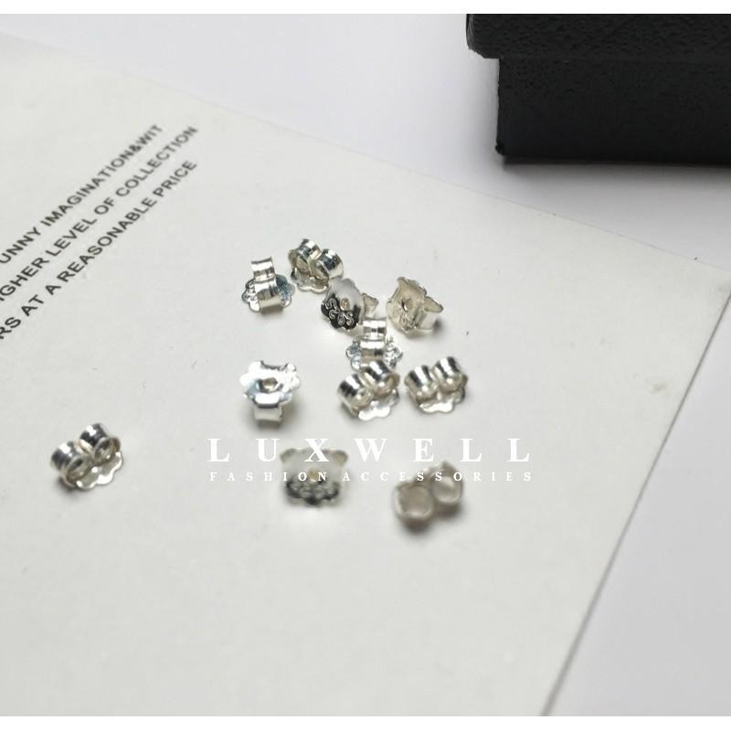 現貨。優質S925純銀耳環耳扣 耳帽 耳塞 耳堵 耳環配件 耳環 純銀-細節圖2