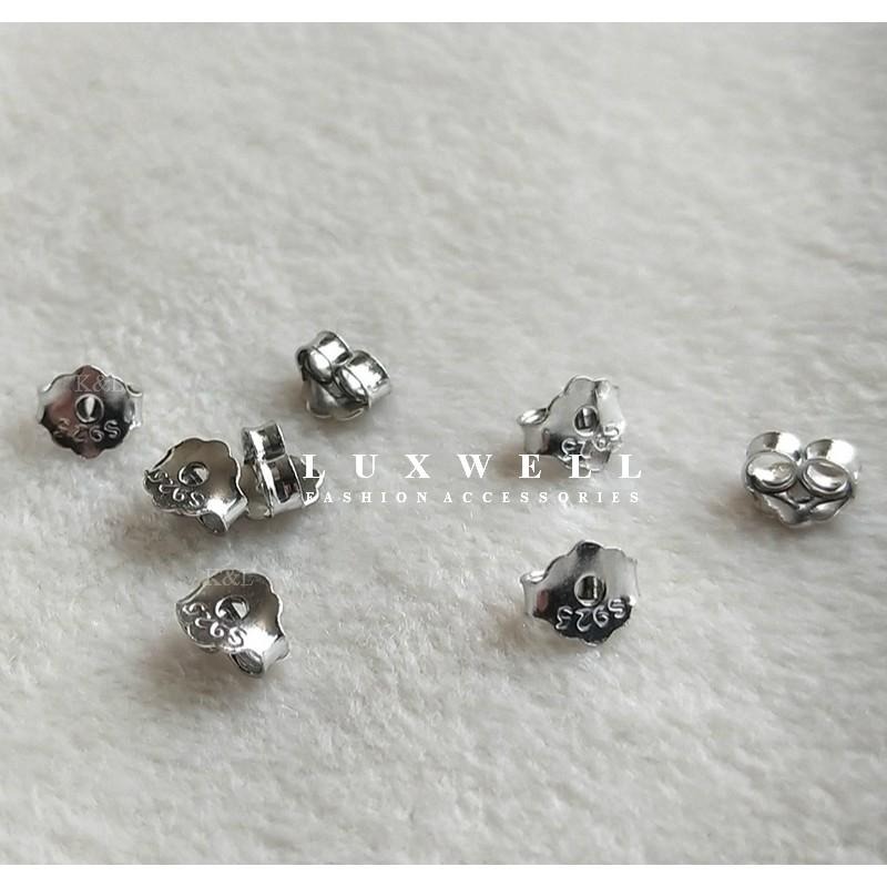 現貨。優質S925純銀耳環耳扣 耳帽 耳塞 耳堵 耳環配件 耳環 純銀-細節圖3