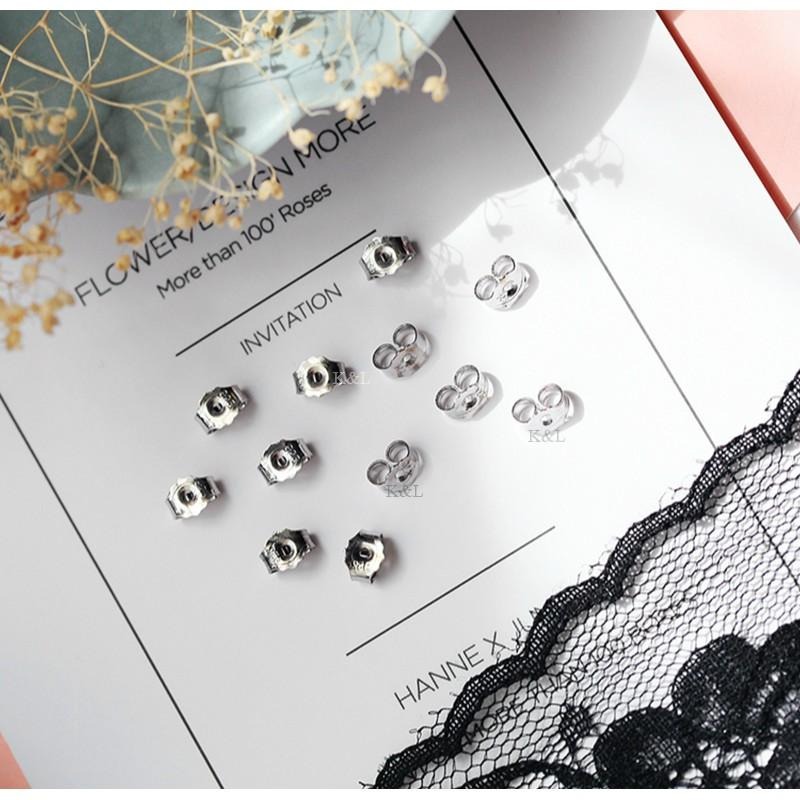 現貨。優質S925純銀耳環耳扣 耳帽 耳塞 耳堵 耳環配件 耳環 純銀-細節圖4