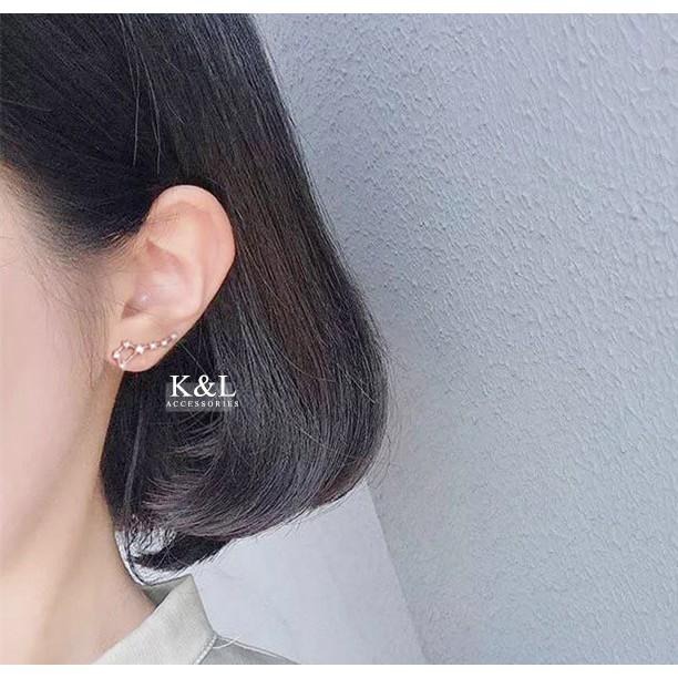 現貨。【全純銀輕14K金】北斗七星鑲鑽耳環 輕奢系列 純銀耳環 簡約 百搭 氣質 優雅 星星耳環 情人節 生日 送禮-細節圖8