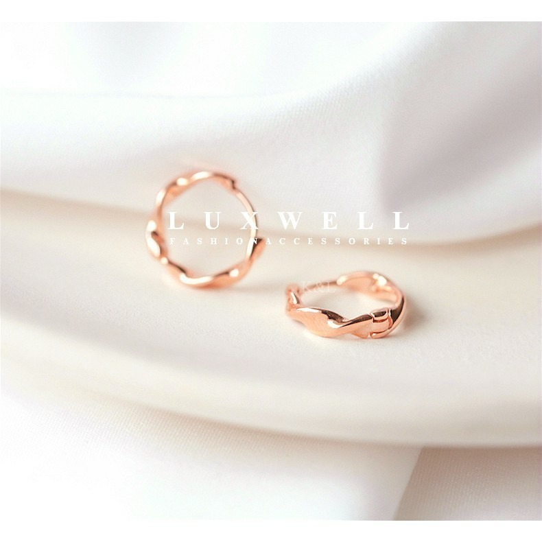 現貨。【S925純銀】全純銀 扭曲耳環 耳扣 經典 百搭 麻花 圓圈 迷你耳環 耳環 歐美耳環 韓國 禮物 送禮-細節圖3