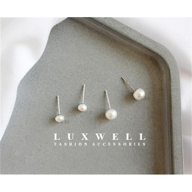 現貨。【S925純銀】天然珍珠經典基本款 淡水珍珠 簡約 百搭 氣質 珍珠耳環  耳環飾品 純銀耳環 生日 禮物 耳環-細節圖4