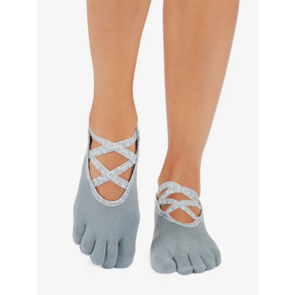 美國Toesox S 止滑襪 五指襪 Yoga瑜珈 Pilates皮拉斯Mirage Stripe　Ｓ-規格圖2