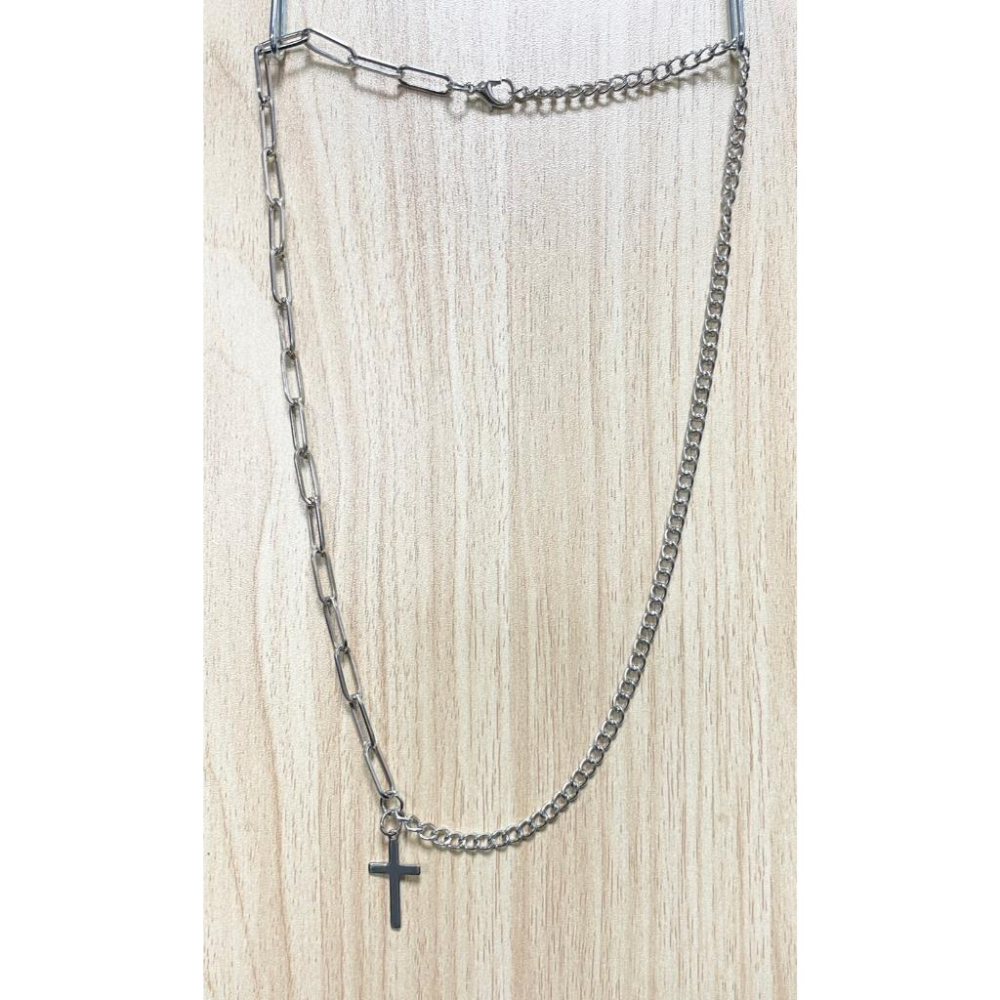 全新台灣現貨 潮流個性 嘻哈時尚項鍊 AB十字鏈 O字鎖鏈-細節圖5