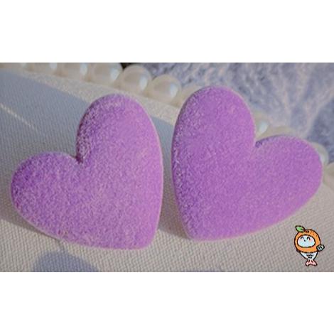 全新台灣現貨 超大誇張絨毛 愛心 圓形 方形 星星 耳針 耳環-細節圖5