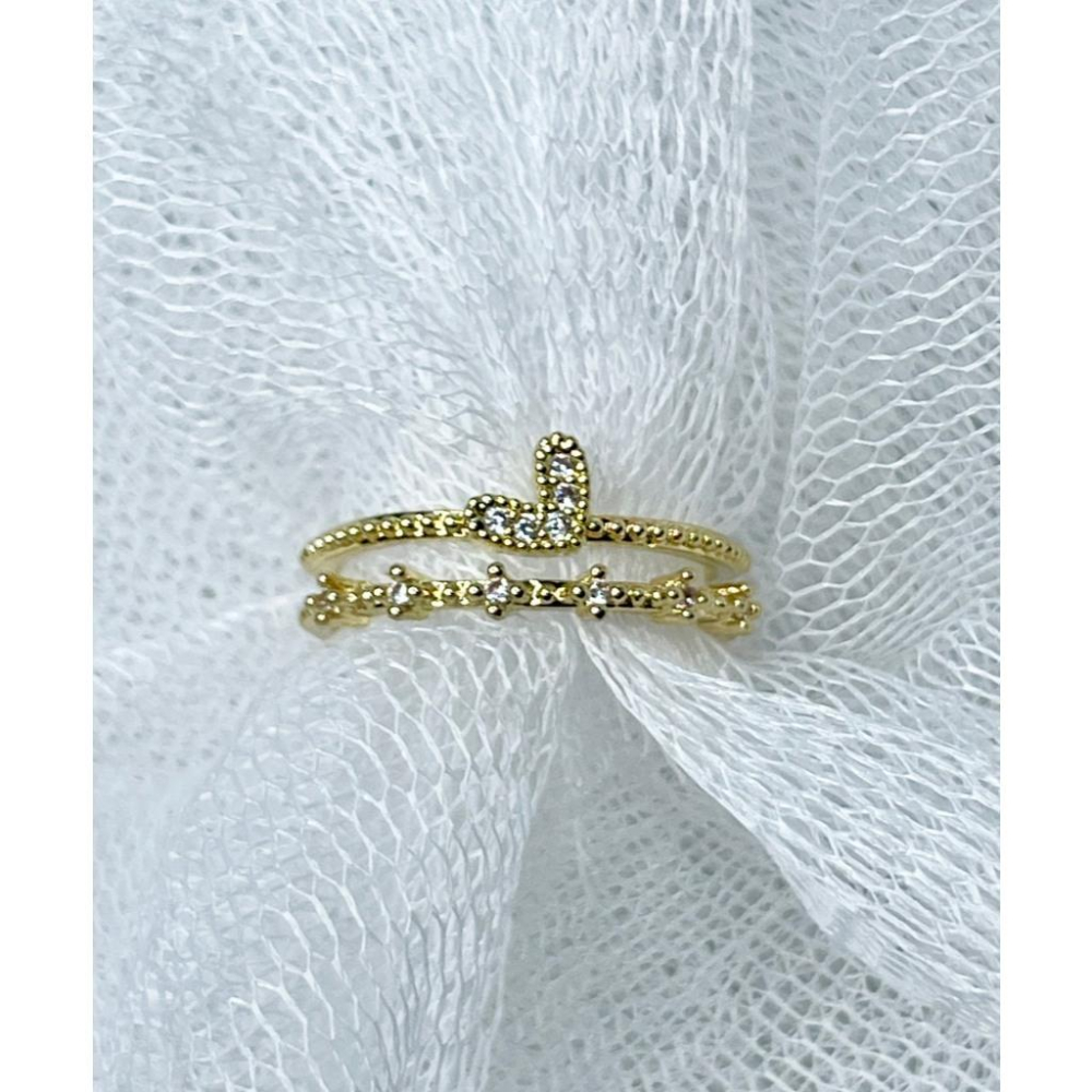 全新台灣現貨 氣質時尚 設計百搭 開口指環 戒指-細節圖4