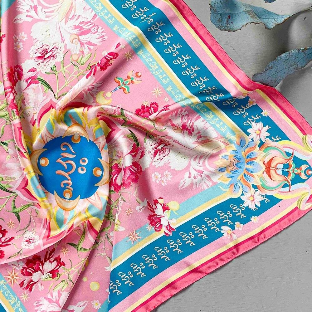 全新未拆封 湯鎮瑋-平安絲巾 新年鴻運色系-細節圖4