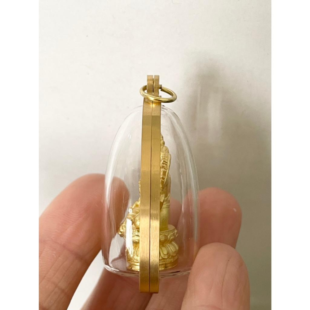 {幫友代售} 李緊派 靈赫宮 開光加持祈福 綠度母 掛件吊墜 精緻迷你小佛像-細節圖4