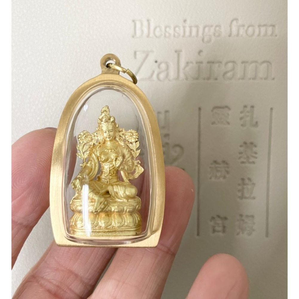 {幫友代售} 李緊派 靈赫宮 開光加持祈福 綠度母 掛件吊墜 精緻迷你小佛像-細節圖5