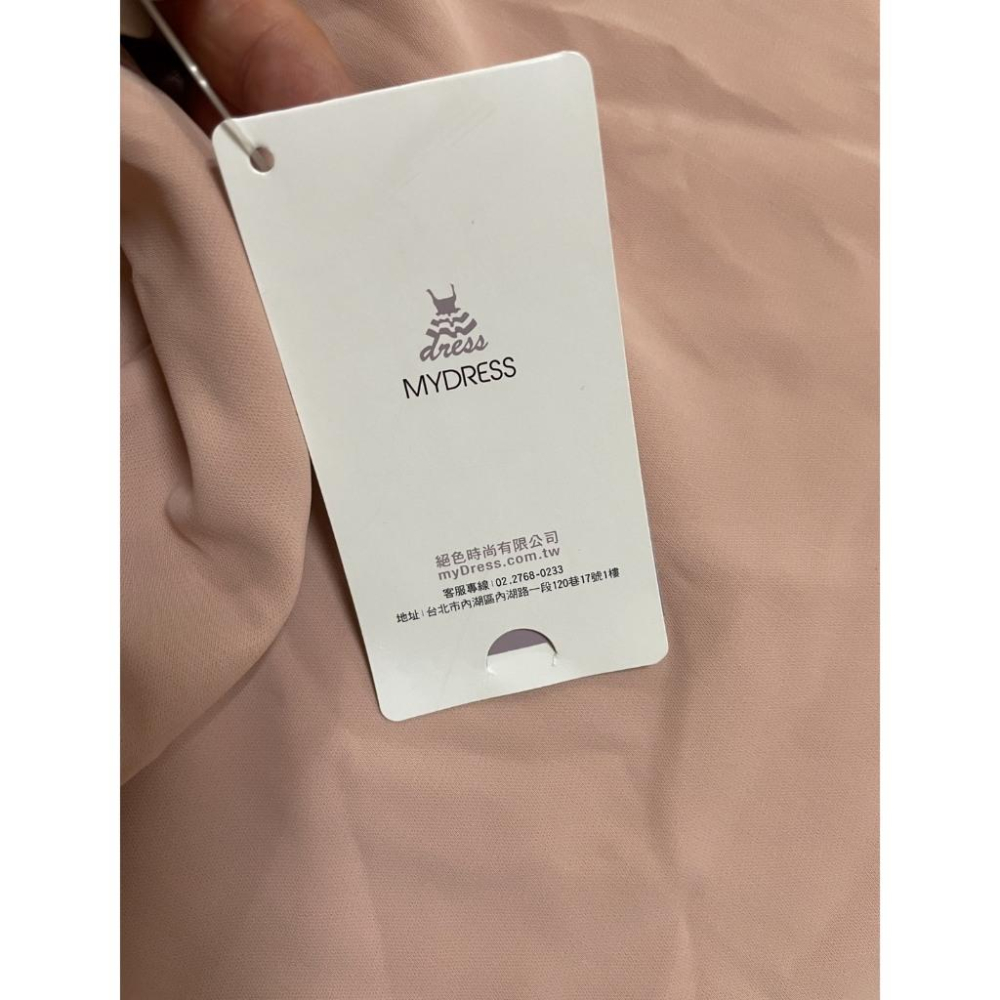 全新台灣現貨 MYDRESS 時裳韓風小洋裝 乾燥玫瑰粉-細節圖3