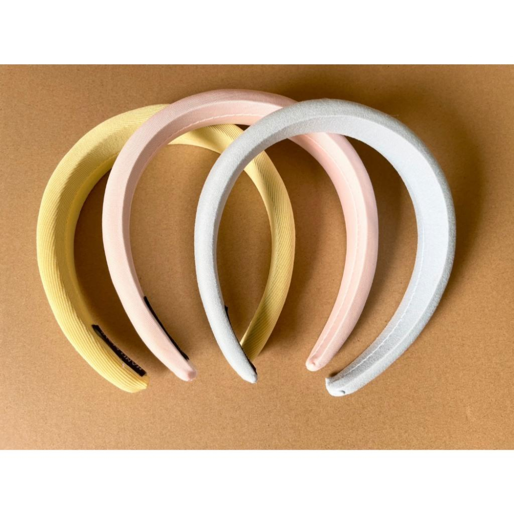 全新台灣現貨 彩色寬邊 奶油色 髮箍 髮圈 氣質髮飾-細節圖3