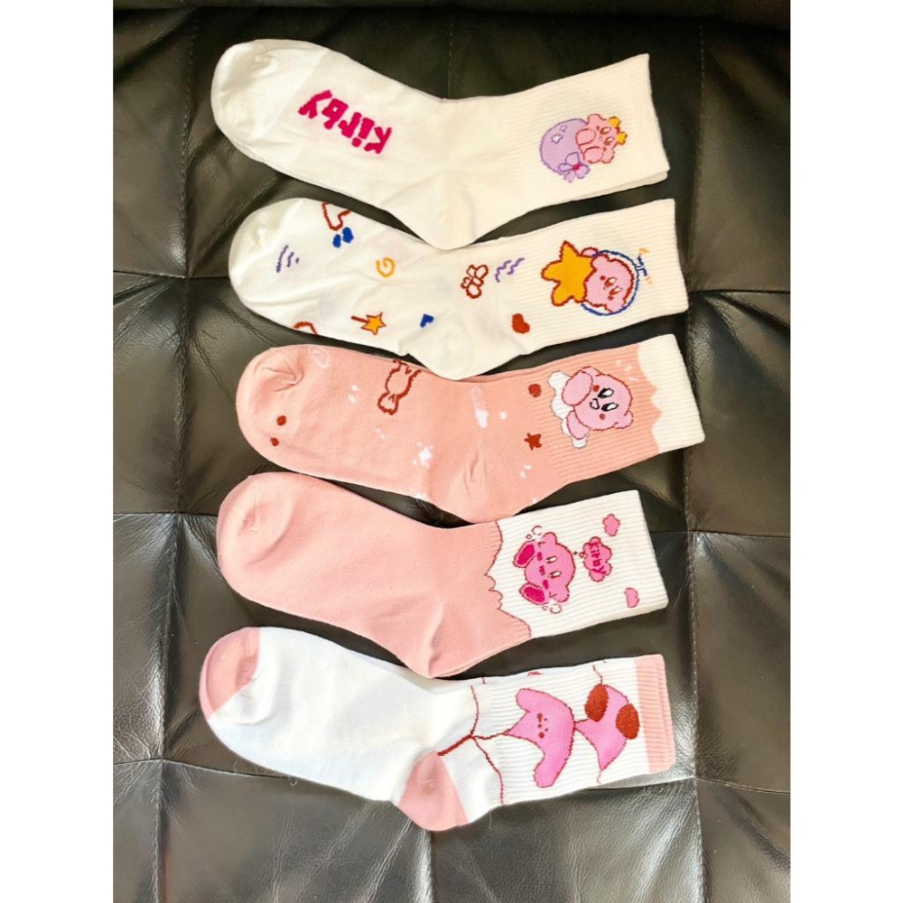 全新台灣現貨 粉嫩色系卡比 中筒襪-細節圖4