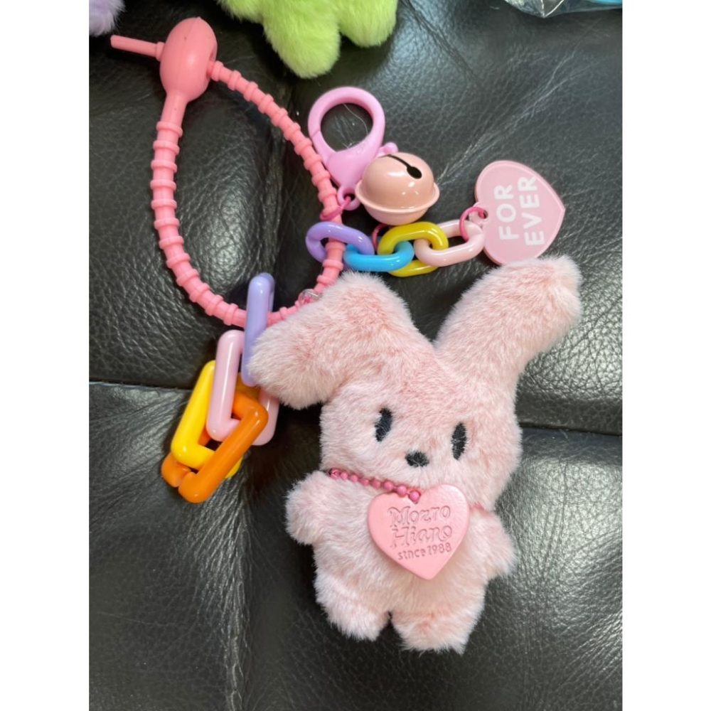 全新台灣現貨 軟絨毛兔子鑰匙圈 包包掛飾-細節圖2