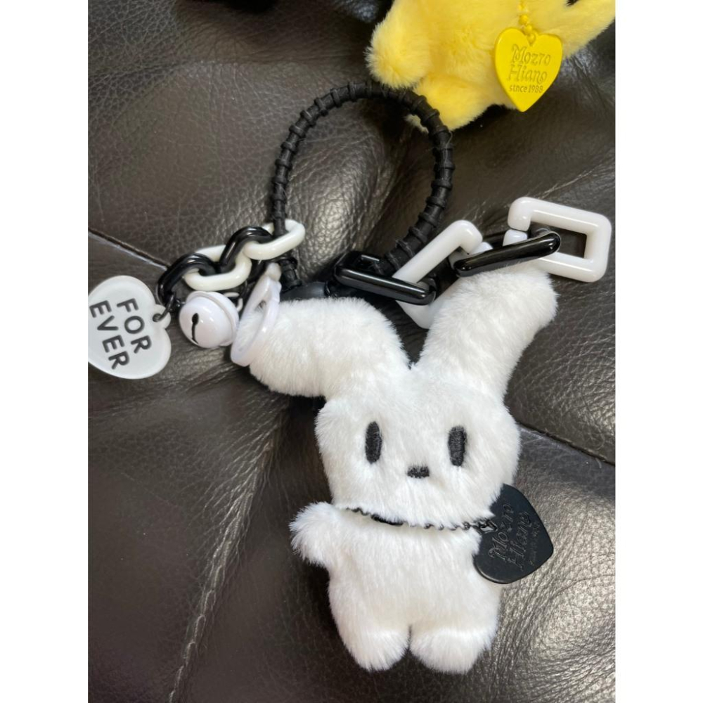 全新台灣現貨 軟絨毛兔子鑰匙圈 包包掛飾-細節圖7