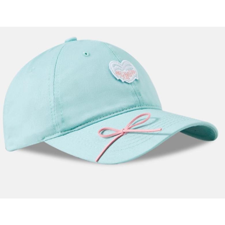 全新台灣現貨 薄荷綠 曼波愛心蝴蝶結棒球帽 防曬遮陽 顯臉小帽子-細節圖3