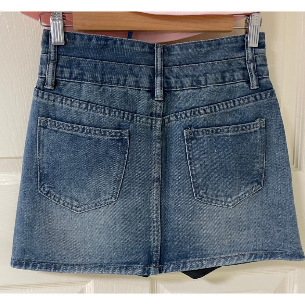 全新台灣現貨 美式辣妹撞色櫻桃印花短版背心 顯瘦A字百搭牛仔短裙-細節圖9