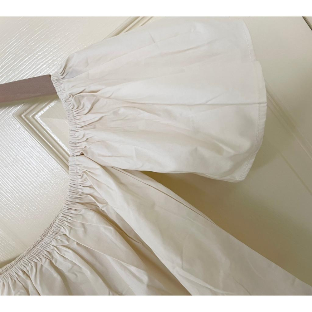 全新台灣現貨 寬鬆顯瘦一字肩荷葉邊襯衫上衣-細節圖5