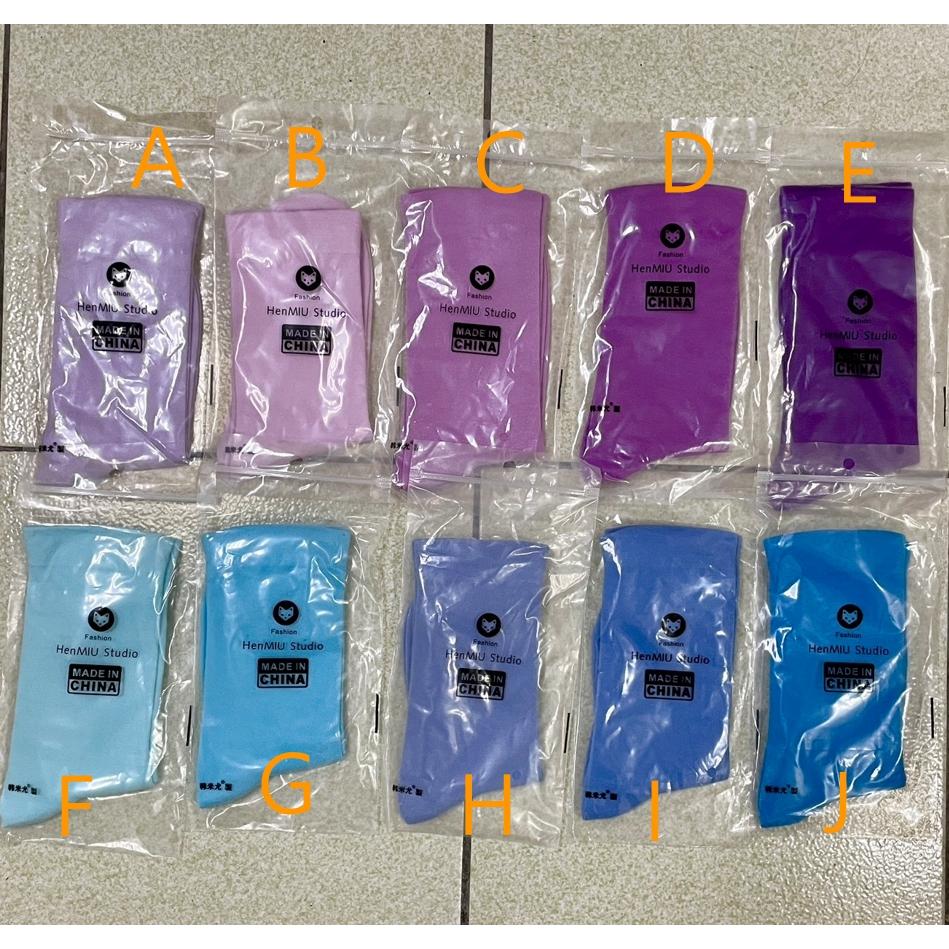 全新台灣現貨 彩色多巴胺 素色中筒襪 堆堆襪-細節圖8