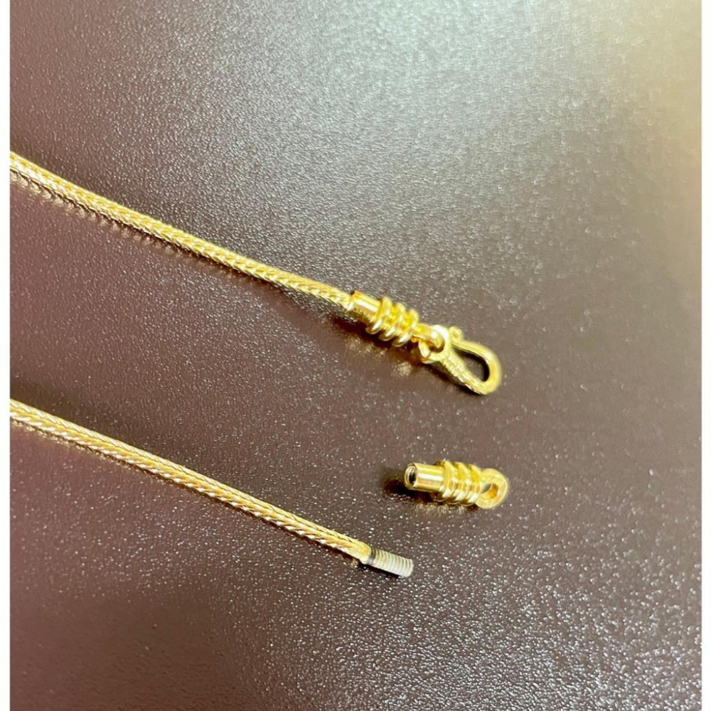 全新台灣現貨 不易退色高質感 金色 素鍊 佛牌鏈 佛牌鍊 60公分-細節圖5