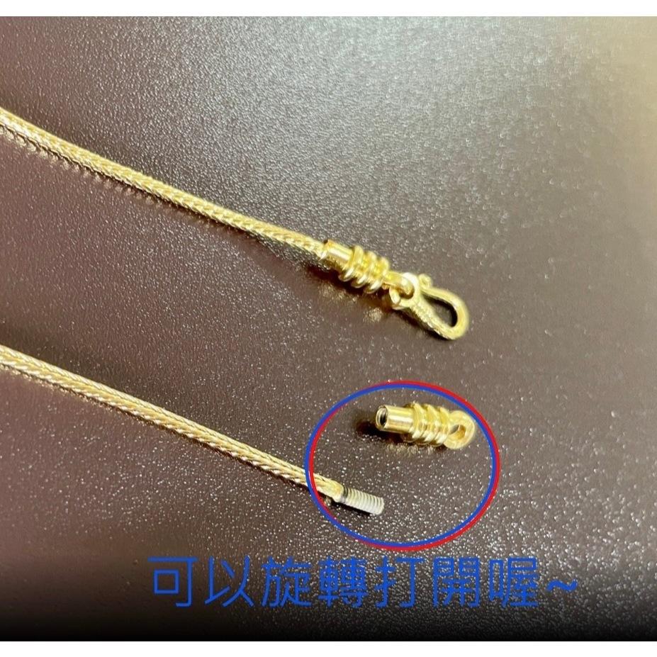 全新台灣現貨 不易退色高質感 金色 素鍊 佛牌鏈 佛牌鍊 60公分-細節圖6