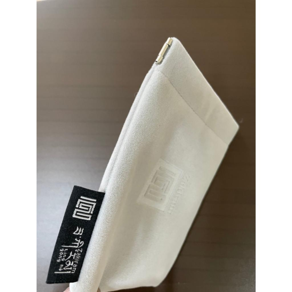 {幫友代售} 李緊派 靈赫宮 扎基拉姆娘娘 質感灰色 絨布彈片 財寶袋 聖物收納袋-細節圖4