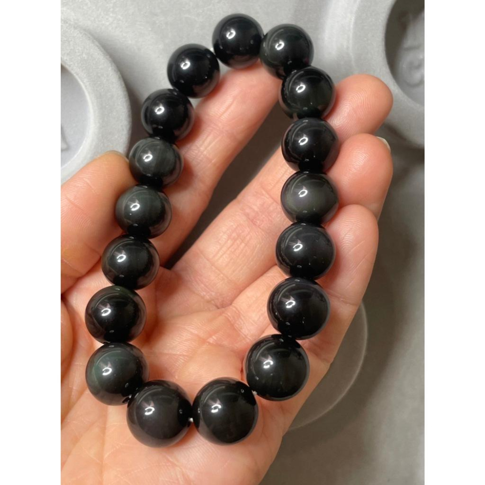 ｛免運推薦｝天然彩虹黑曜 手珠 手串 超強避邪-細節圖3