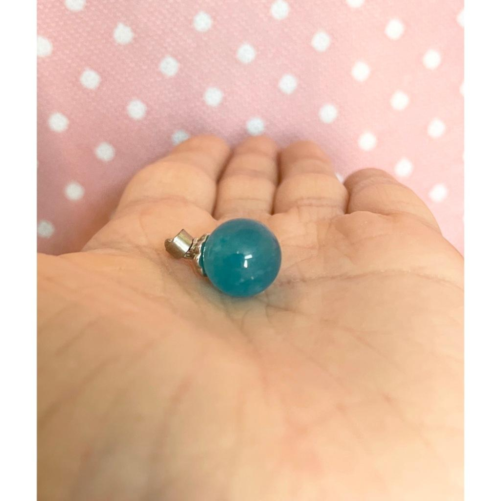 ｛免運推薦｝天然原石拋光 天河石 圓珠墜 希望之石-細節圖3