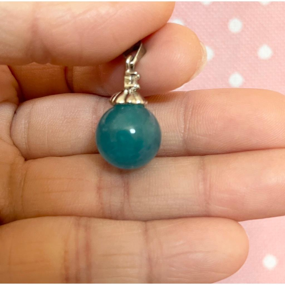 ｛免運推薦｝天然原石拋光 天河石 圓珠墜 希望之石-細節圖4