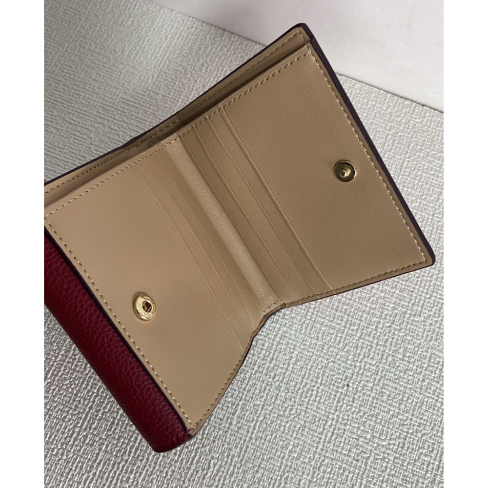 （momo shop）Coach 蔻馳 新款皮夾 中夾 女士牛皮翻蓋按釦長款錢包 時尚手拿包 多卡位錢夾 卡包-細節圖4