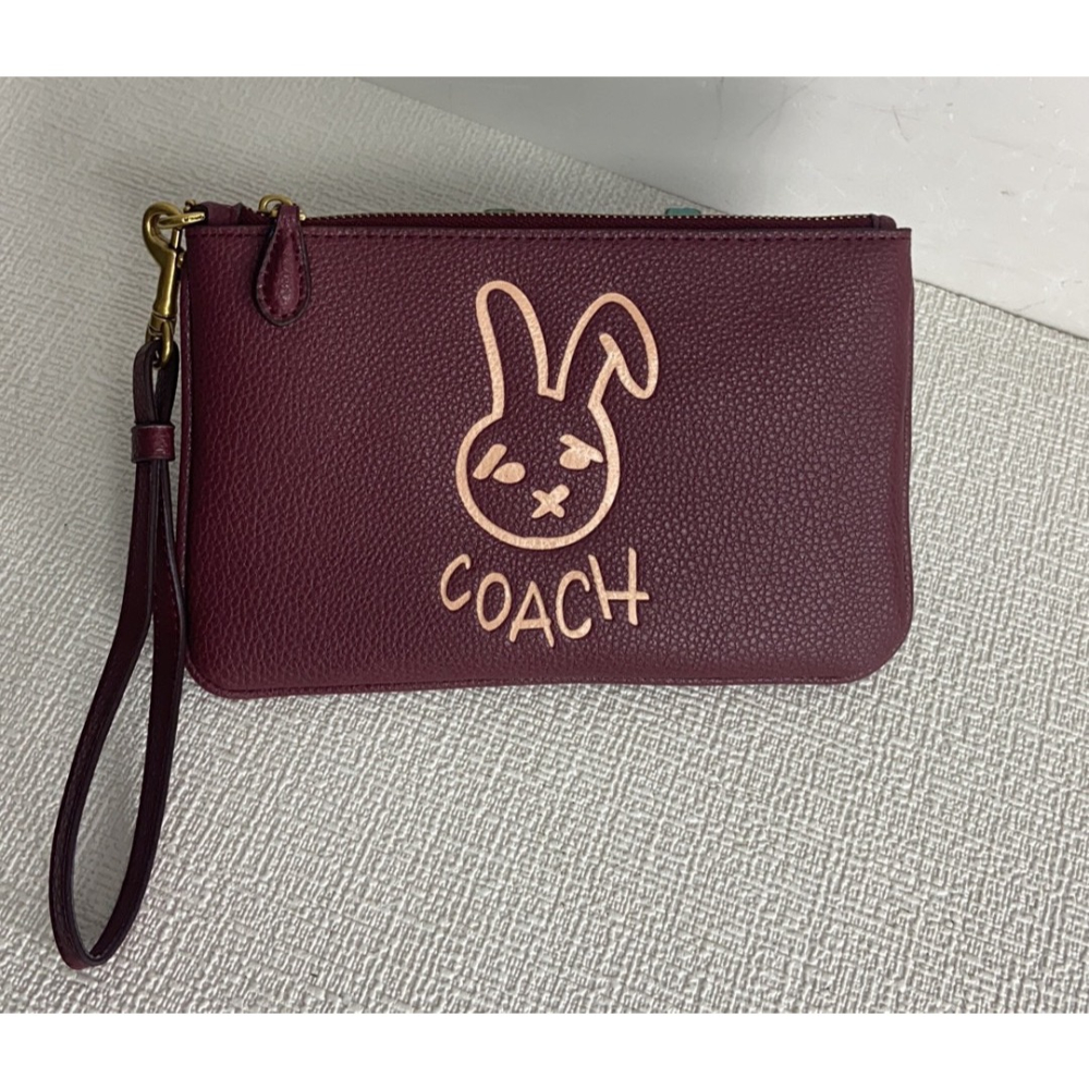 （momo shop）Coach 蔻馳 新款皮夾 中夾 女士牛皮翻蓋按釦長款錢包 時尚手拿包 多卡位錢夾 卡包-細節圖4