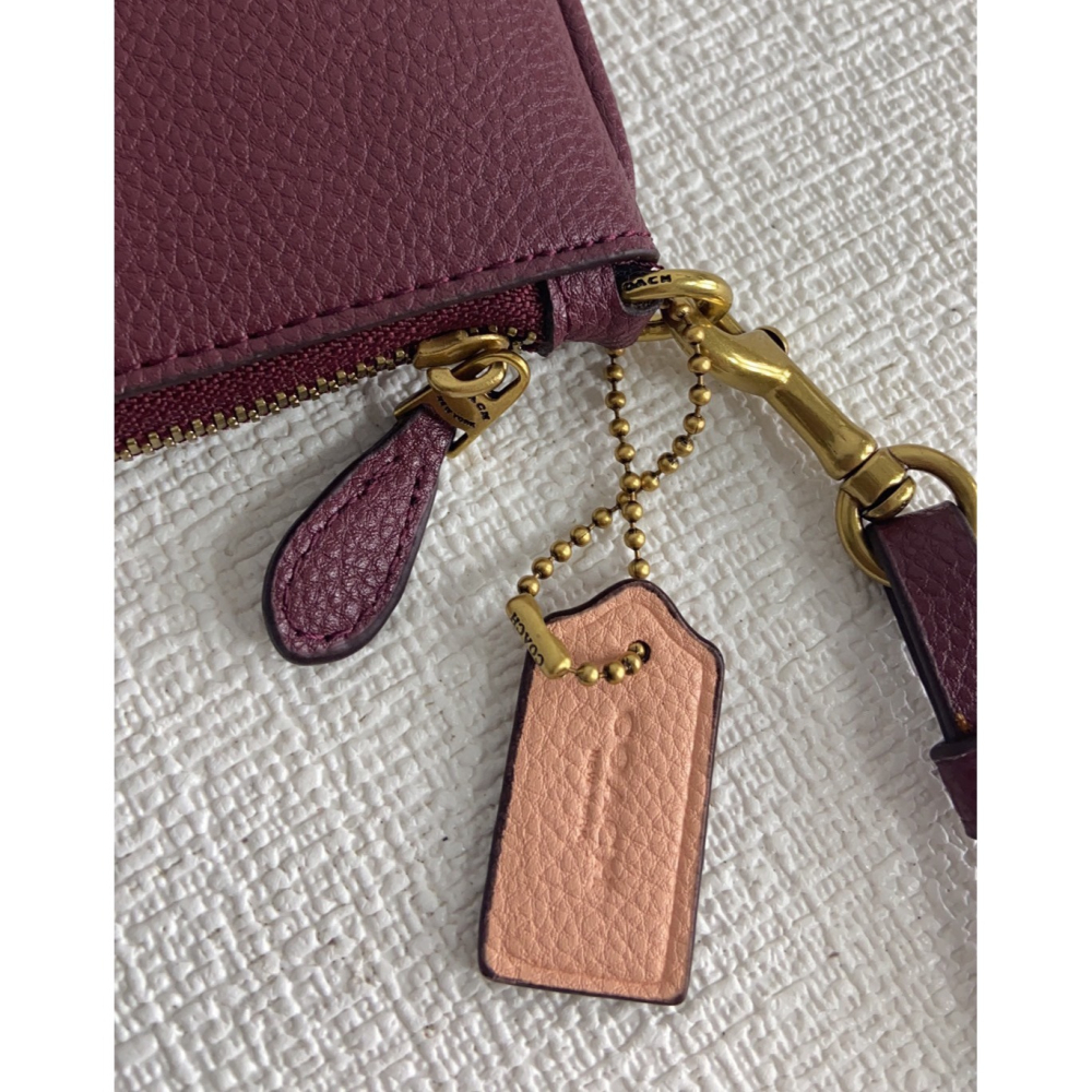 （momo shop）Coach 蔻馳 新款皮夾 中夾 女士牛皮翻蓋按釦長款錢包 時尚手拿包 多卡位錢夾 卡包-細節圖6