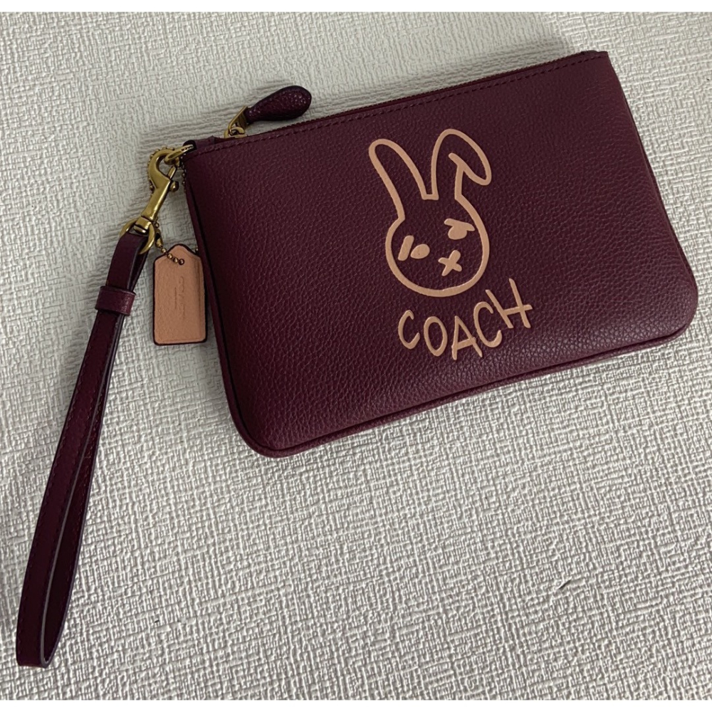 （momo shop）Coach 蔻馳 新款皮夾 中夾 女士牛皮翻蓋按釦長款錢包 時尚手拿包 多卡位錢夾 卡包-細節圖7