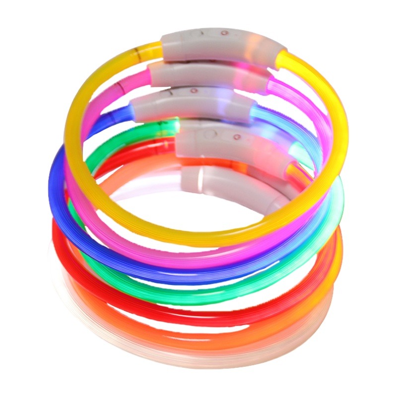 【秒發🔥免運】寵物LED發光項圈 發光項圈 寵物項圈 USB充電式寵物發光項圈 發亮項圈 寵物項圈 螢光夜光狗圈 項圈-細節圖2