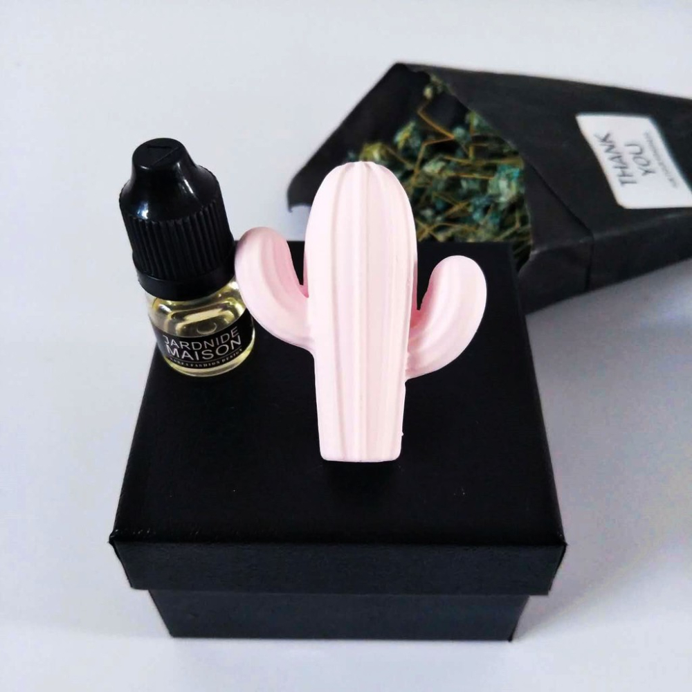 【台灣現貨 滿額免運】擴香石 香氛石 香氛磚 禮物 禮盒 婚禮小物 汽車風口夾 風口夾 仙人掌【KKS-29】-細節圖6