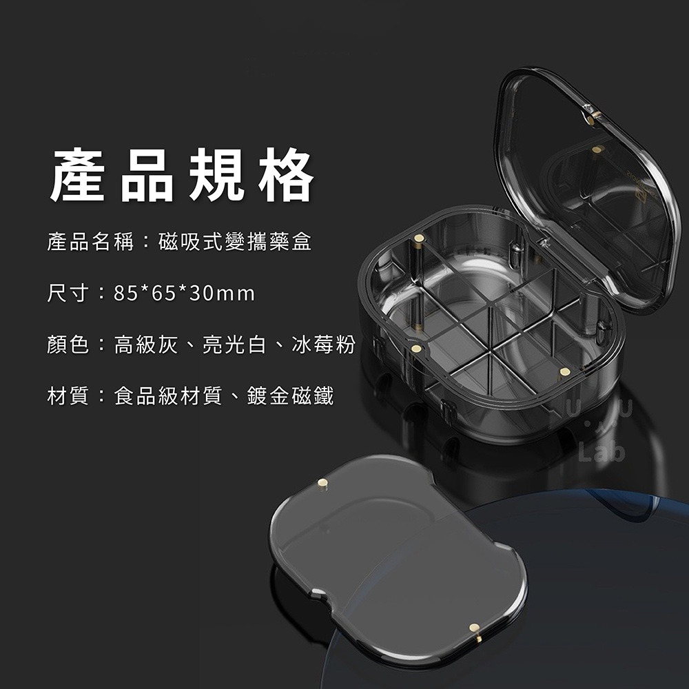 【新品上架】藥盒 隨身藥盒 防潮藥盒 小藥盒 密封藥盒 分藥盒 迷你藥盒 分裝藥盒 藥物分裝盒 一日藥盒 分隔藥盒-細節圖5