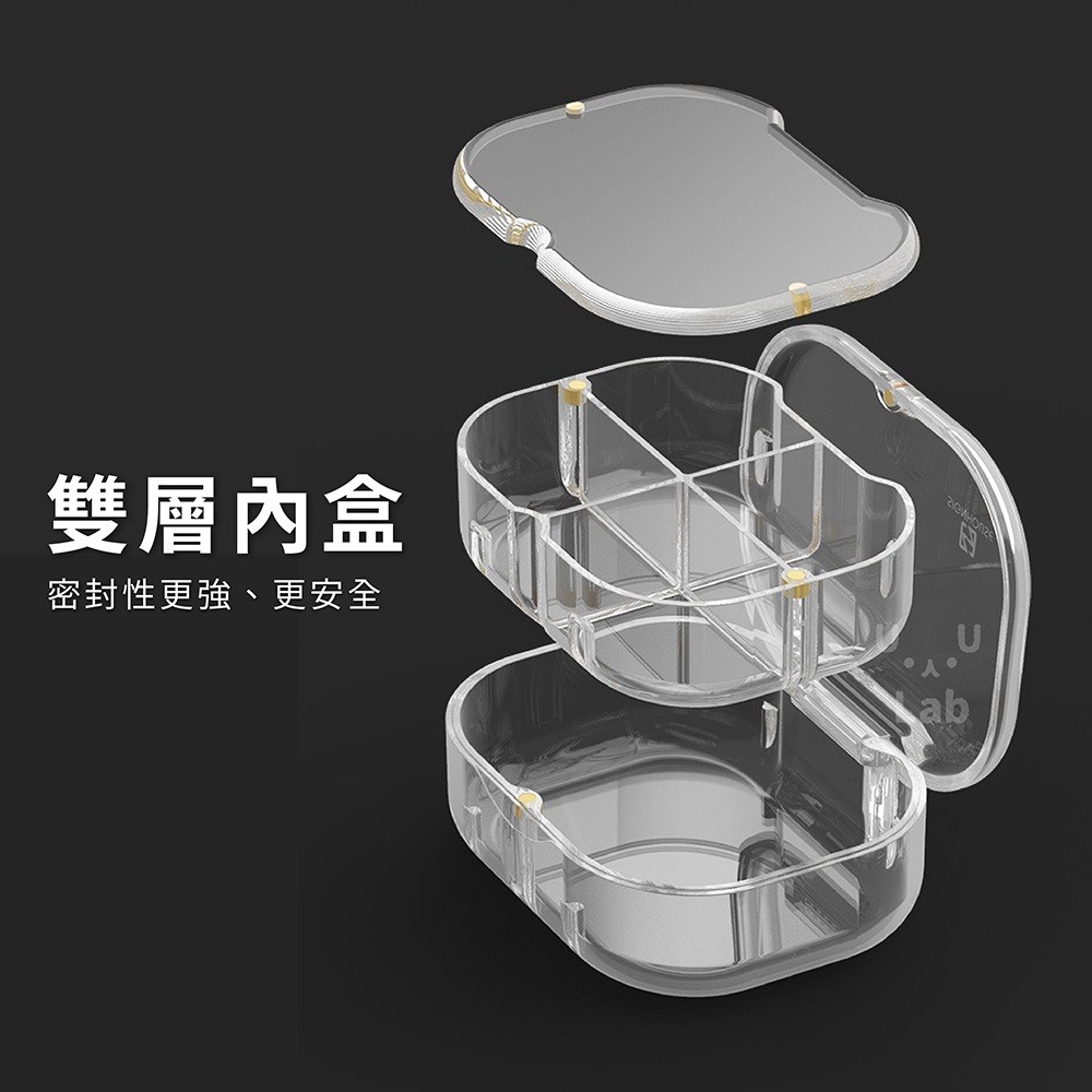 【新品上架】藥盒 隨身藥盒 防潮藥盒 小藥盒 密封藥盒 分藥盒 迷你藥盒 分裝藥盒 藥物分裝盒 一日藥盒 分隔藥盒-細節圖6