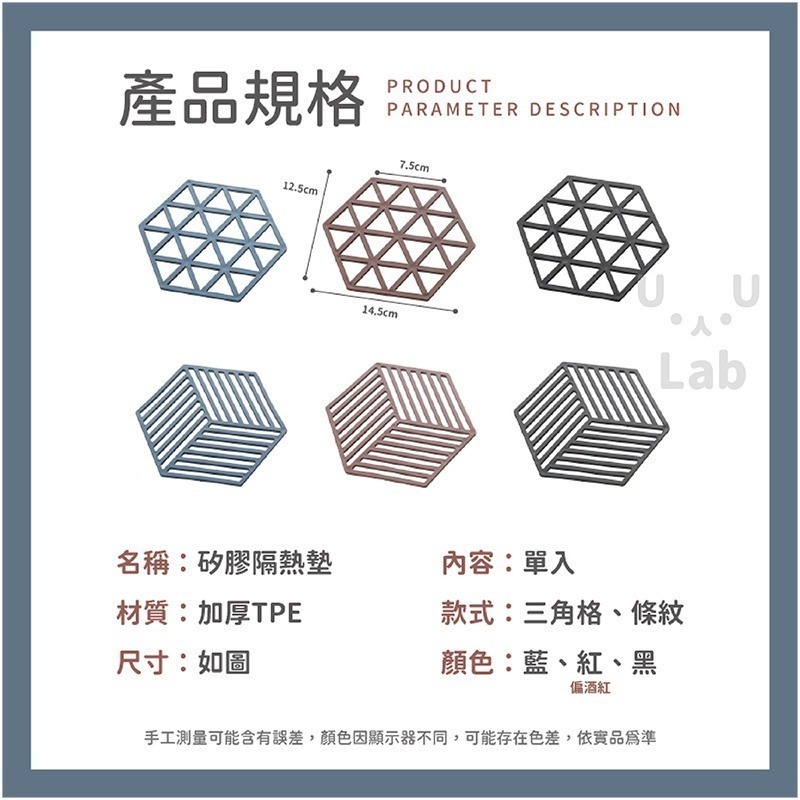 【新品現貨】隔熱墊 防燙墊 幾何隔熱墊 矽膠隔熱墊 北歐隔熱墊 鍋墊 杯墊 餐墊 餐桌墊 矽膠墊 耐熱墊 茶杯墊-細節圖5