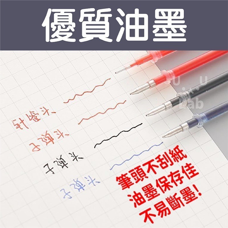 【新品 台灣現貨 】原子筆筆芯 中性筆 圓珠筆 水性筆 筆芯 鋼珠筆 簽字筆 記號筆 文具 事務用品 藍 黑 紅 5mm-細節圖2