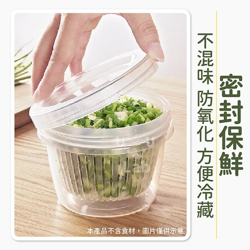 【新品上市 台灣現貨】蔥花保鮮盒 瀝水盒 瀝水保鮮盒 冰箱收納盒 水果盒 收納盒 保鮮盒 冰箱保鮮盒 水果保鮮盒 食物盒-細節圖3