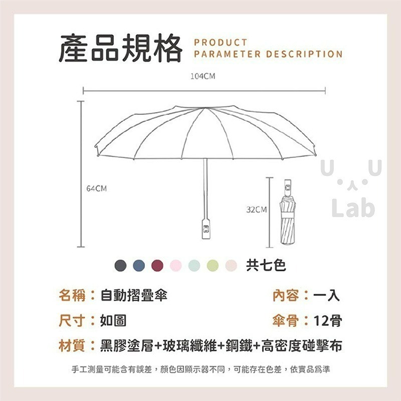 【新品 台現貨】自動傘 折疊傘 摺疊傘 自動雨傘 自動摺疊傘 折傘 自動折疊傘 防風傘 晴雨傘 雨傘 遮陽傘 陽傘 摺傘-細節圖5