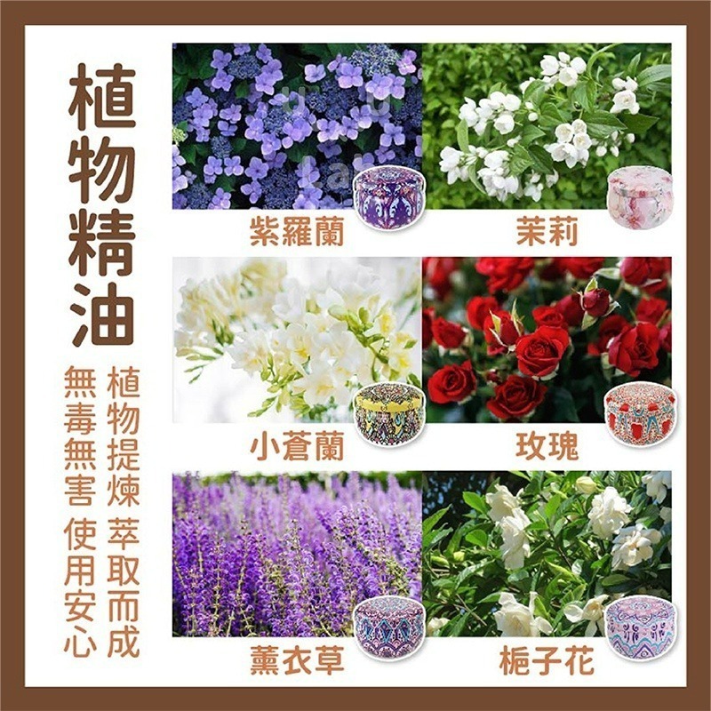 【新品現貨】香氛蠟燭 香薰蠟燭 精油蠟燭 芳香蠟燭 香芬蠟燭 薰香蠟燭 大豆蠟燭 禮物 蠟燭 乾燥花蠟燭 鐵盒蠟燭-細節圖4