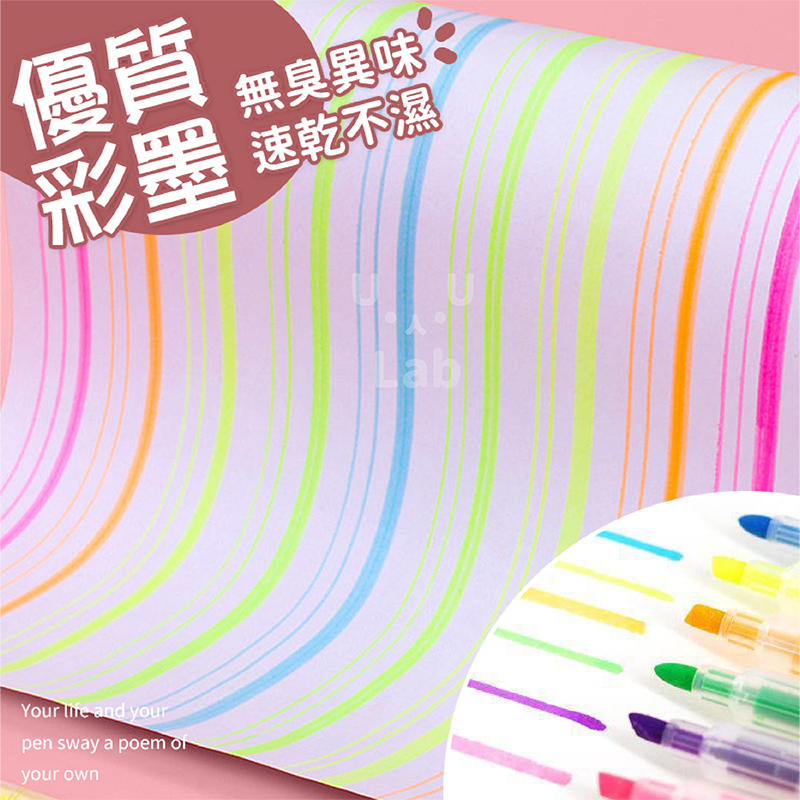【新品現貨】螢光筆 記號筆 彩色筆 重點筆 雙頭筆 畫線筆 文具 筆記 事務用品 日記 雙頭 可愛 紫色 綠色 橘色-細節圖7