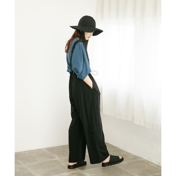 單件免運 🐈 快來帶走我的二手衣 🇯🇵 🐈 日本正品 KBF 2WAY工裝口袋吊帶褲 黑色 二手日牌 古著-細節圖7