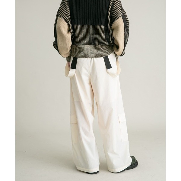 單件免運 🐈 快來帶走我的二手衣 🇯🇵 🐈 日本正品 KBF 2WAY工裝口袋吊帶褲 黑色 二手日牌 古著-細節圖11