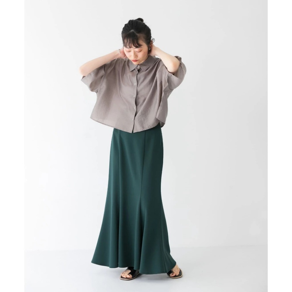 免運費 🐈 快來帶走我的二手衣 🐈 日本正品 KBF 超顯瘦魚尾裙 深藏青色 Peachi 推薦 春春 二手日牌-細節圖2