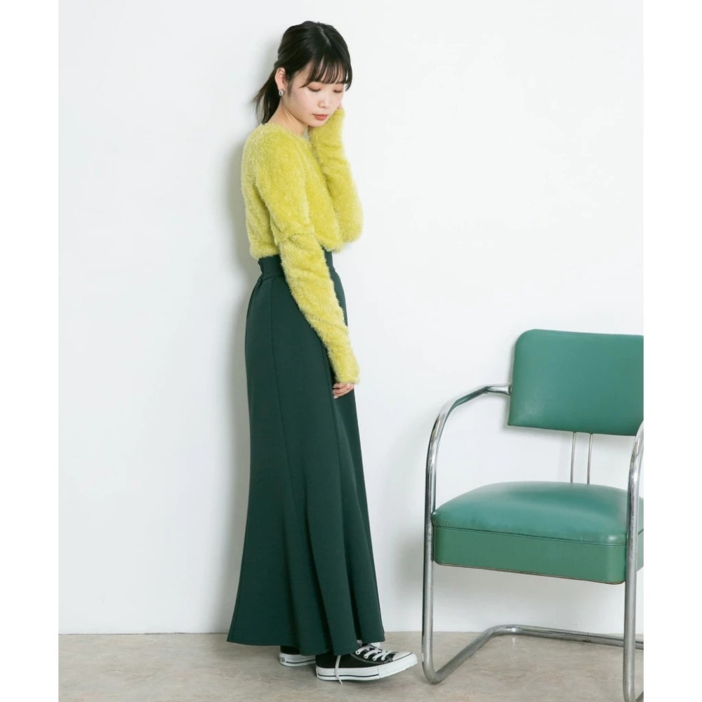 免運費 🐈 快來帶走我的二手衣 🐈 日本正品 KBF 超顯瘦魚尾裙 深藏青色 Peachi 推薦 春春 二手日牌-細節圖5