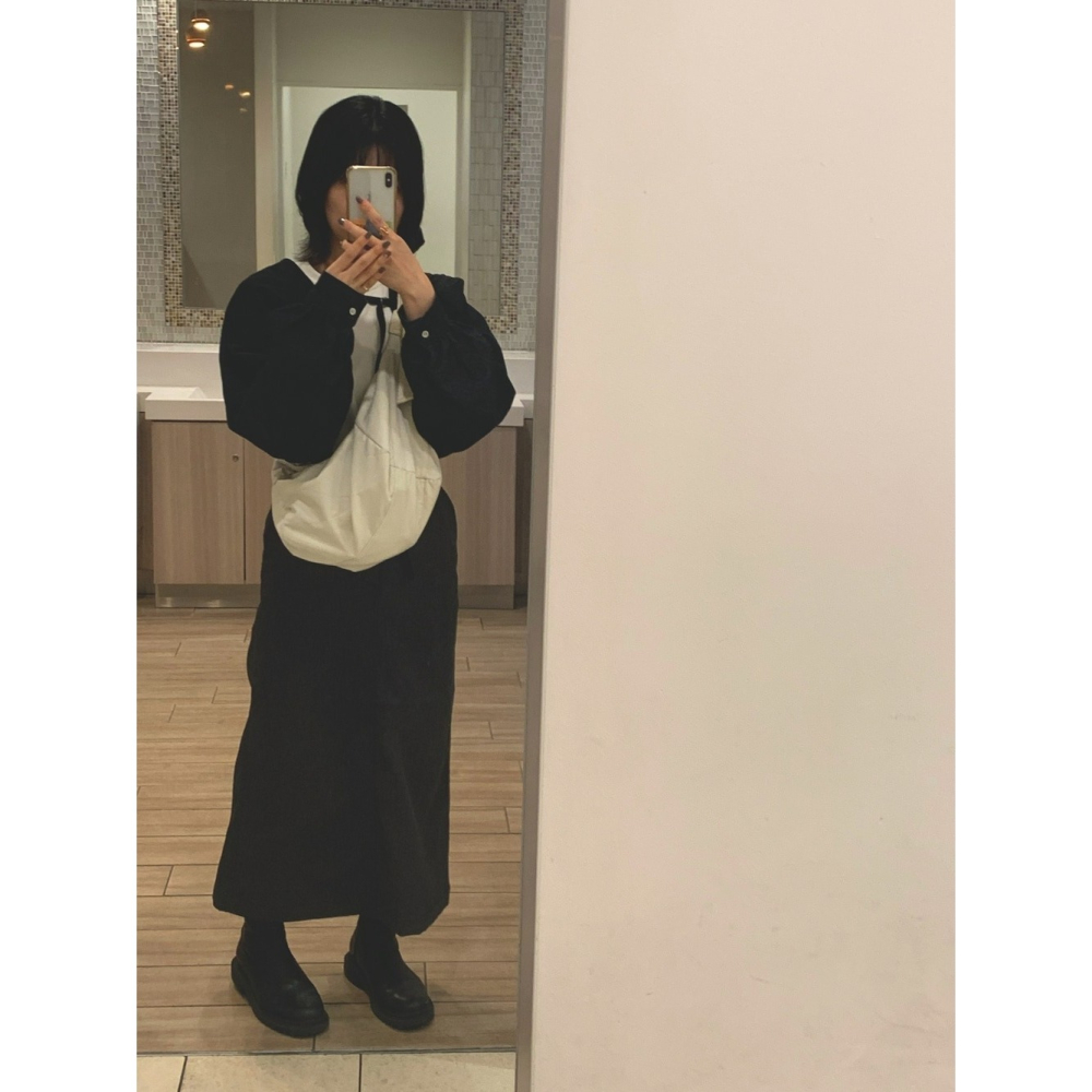 🐈 快來帶走我的二手衣 🇯🇵 🐈 日本正品 KBF IMOKO 聯名 牛仔背心外套組 黑色 二手日牌 古著-細節圖8