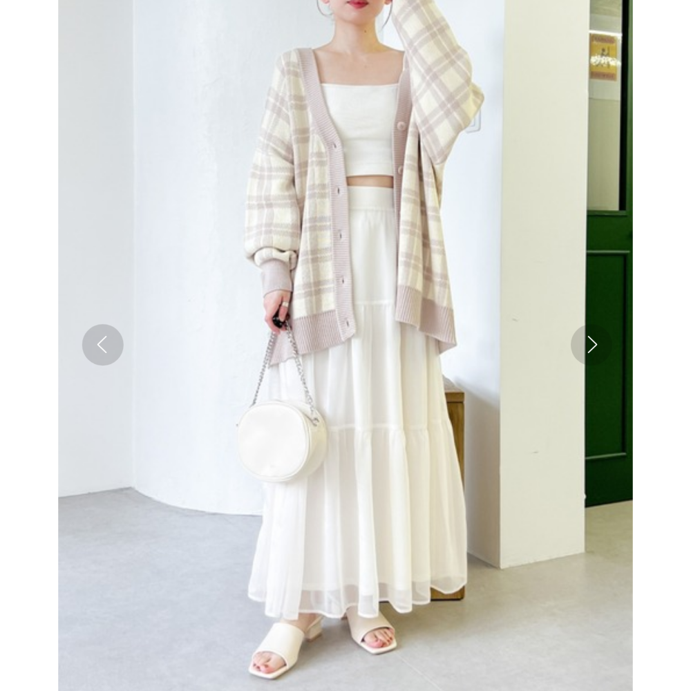 ✿ 單購 350 元 ✿ 購買賣場內衣服滿 2000 元可直接贈送 | Heather 夏日清涼 蛋糕紗裙 米白 日牌-細節圖6